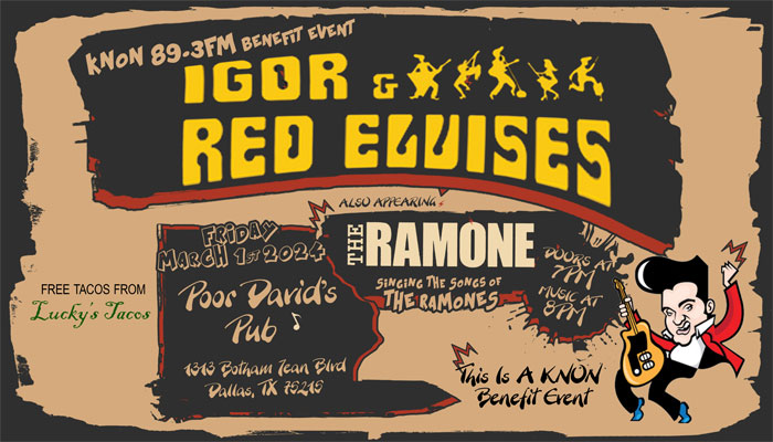 KNON 89.3FM Presents Igor and the Red Elvises
